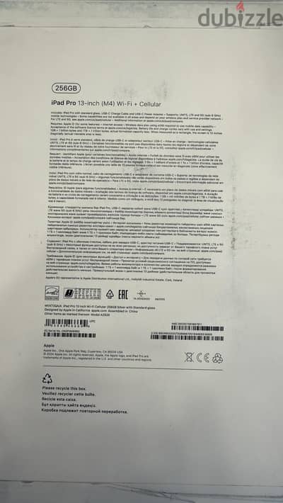 Ipad M4 Pro 256g 13 inch