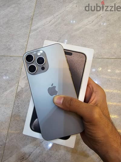 iPhone 15 pro max 256g battery 89% خطين فعلي معاه البوكس