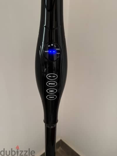 Mienta Fan 5 blades remote Black