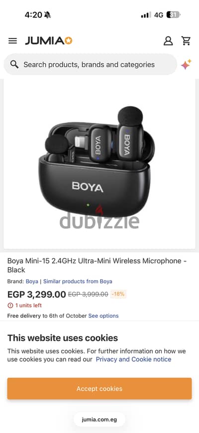 Mic BOYA mini 2 for iPhone