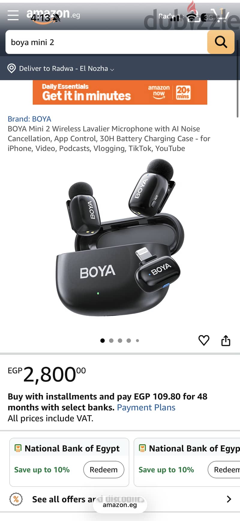 Mic BOYA mini 2 for iPhone 2