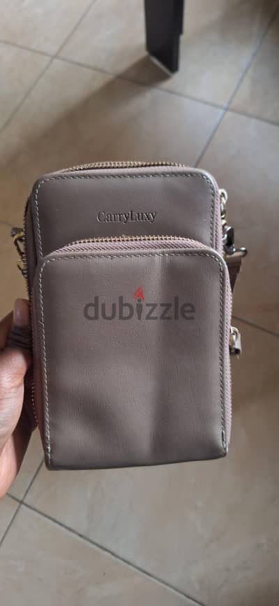 cute grey crossbows bag
