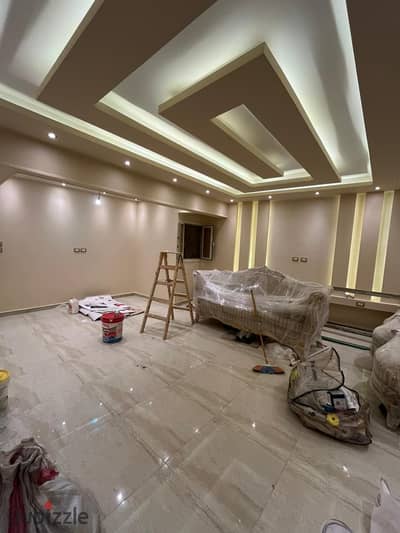 Apartment for sale, area of ​​​​130 square meters, ultra-super luxury finishing, first residence in Zahraa, Nasr City, Al-Ahaly Buildings