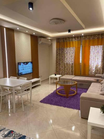 For rent furnished apartment compound Dar Misr with private garden District 16 Sheikh Zayed