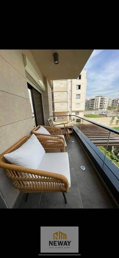 Apartment with a distinctive view of the landscape and pool for sale in Azad Compound, Fifth Settlement
