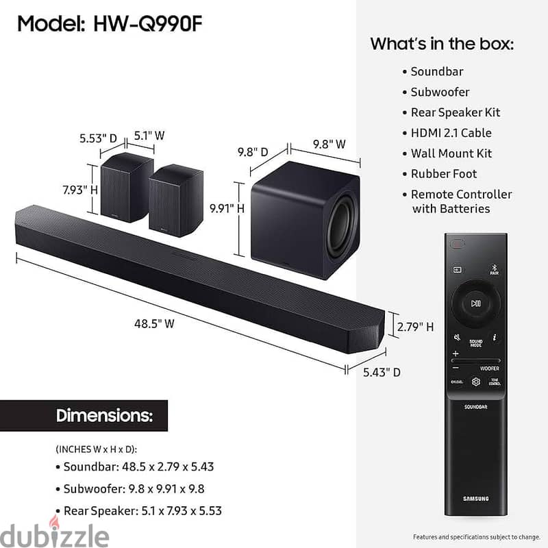 sound bar Samsung Q990F Flagship 5