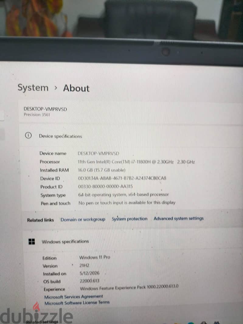  Dell Precision 3561  2