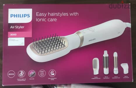 Philips Air Styler 3000 بكل المشتملات و داخل الضمان بالفاتورة