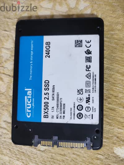 Crucial BX500 240GB sata ssd