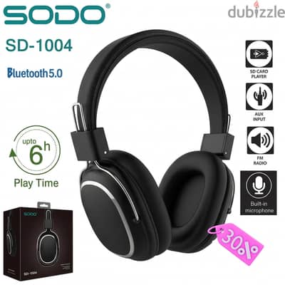 ​ سماعة SODO SD-1004 الأصلية بخصم 30% لفترة محدودة  تبقى(3)فقط!