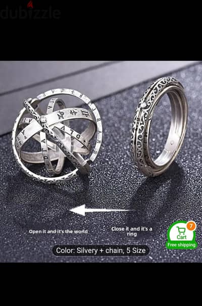 Deformable Ring Men'S Necklace