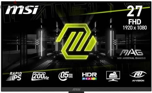 Msi 27 inch monitor (bough on march 17 2026)