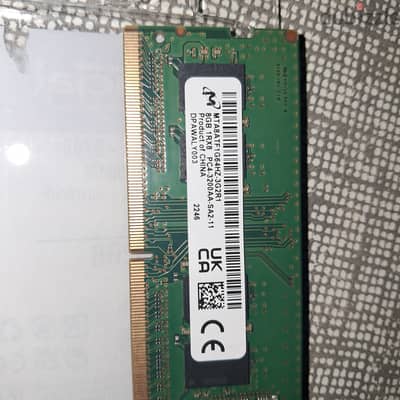 8GB  DDR4 laptop Ram Crucial