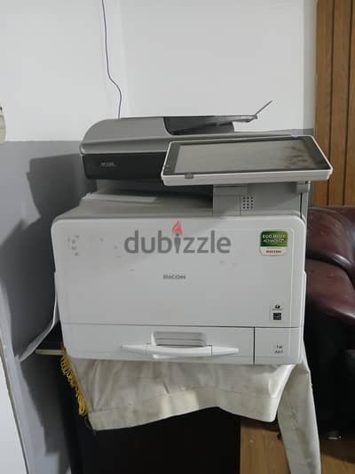 ماكينة طباعه Rico  MP C306 مستعمله شهرين بحالة الزيرو