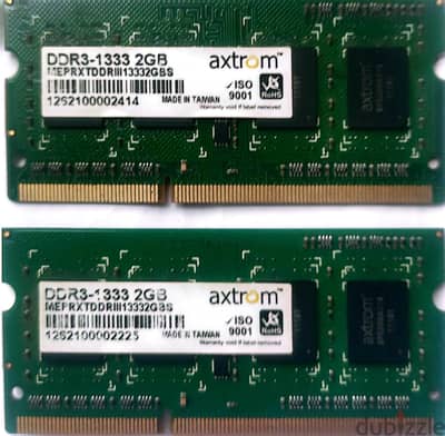 Axtrom DDR3 1333MHz.