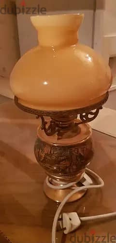 vintage italian florentine table lamp hand painted porcelain