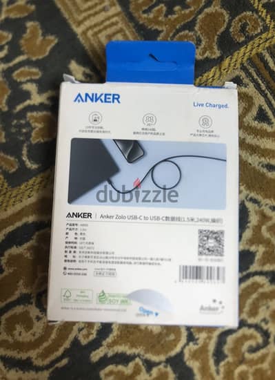 Anker Zolo USB -cable جديد بالضمان