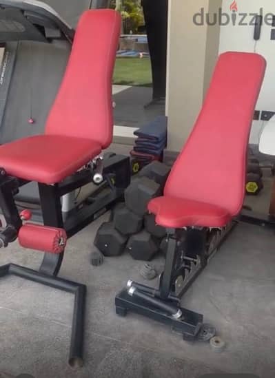 Dumbells (5-20),دكه متحركه، جهاز امامي ف خلفي
