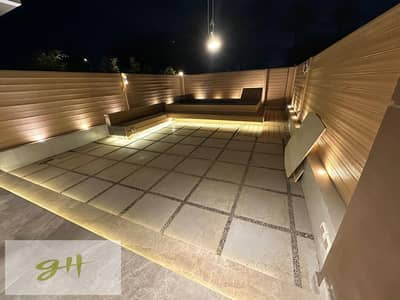 Prime location Maisonette for sale in Hyde park New Cairo Fully finished with ACs shutters, smart home, cctv, jacuzzi and kitchen with appliances