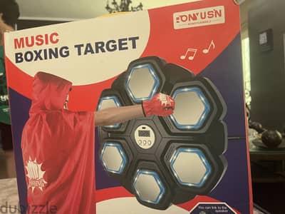 Music boxing target toy