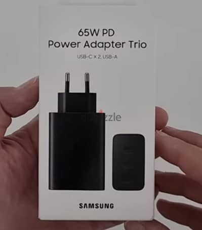 شاحن سامسونج ٦٥ وات اصلي Samsung Power Adapter Trio 65W