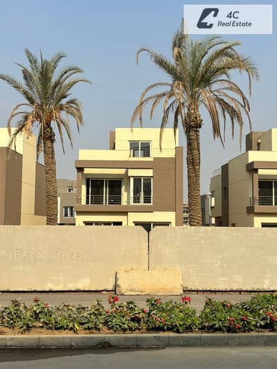اقل من سعر الماركت ب5 مليون فيلا تايب D ستاند الون 5 غرف نوم ماستر  برايم اوكيشن للبيع فى كمبوند بالم هيلز التجمع الخامس Palm Hills New Cairo