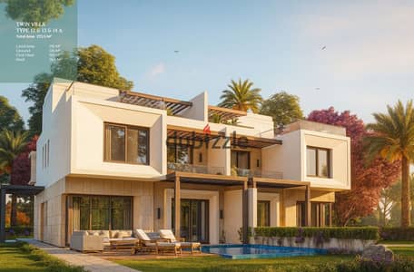 فيلا للبيع تاون هاوس 220م بكمبوند فى تاون v town الشيخ زايد بالتقسيط