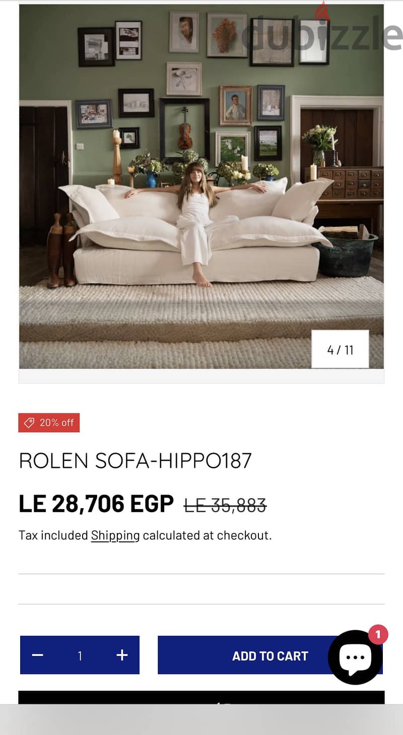 Rollen sofa from manzelli/hippo, never used 4