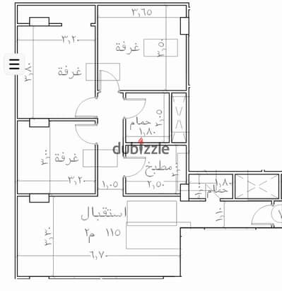 امتلك شقه 115م بجوار المول ومحطه المترو الجديدة