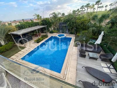 Villa for sale in Al Rabwa, Sheikh Zayed, on the main golf course, modern finishing
