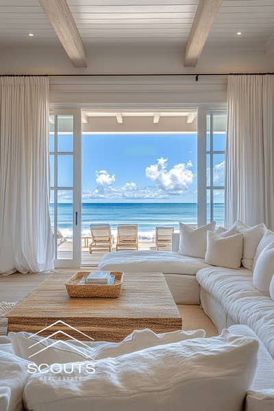 For living or investment: Chalet for sale with a sea view, fully furnished and equipped, in Marina 5, Alamein, North Coast.