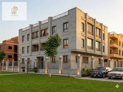 For sale: a distinctive villa in Al-Qarnfal Villas - Al-Tajamu' Al-Khamis, large garden view, Al-Qarnfal 8 - from the main street behind the public prosecutor.