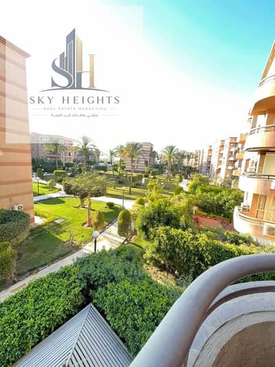 Apartment for sale in Al Rehab City, 115 sq m, with a wide garden view and a sea orientation. It consists of 3 bedrooms and 2 bathrooms. The sale incl