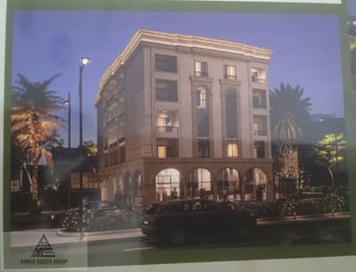 Hotel room for sale with an area of 49m in the most prestigious location of Al-Muqattam, Upper Plateau, near Al-Nafoura Square, fully furnished with t