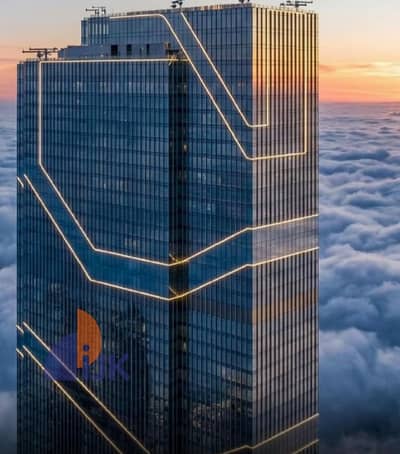Cheapest shop for sale, ground floor, iconic tower view, monthly installment 48,000 EGP, in the prime area of the New Administrative Capital CBD, one