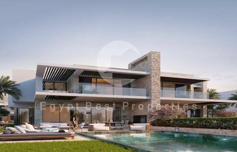 فيلا جاهزة بالكامل | دفعة أولى 5% | أقساط لمدة 10 سنوات. امتلك فيلا فاخرة في الصف الأول بإطلالات بحرية مباشرة خلابة.