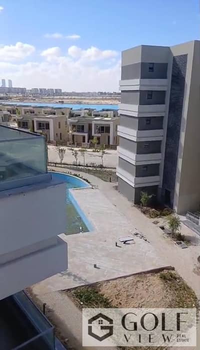 A bargain price for a 140 sq. m. chalet on the 4th floor, fully finished, in Palm Hills New Alamein, second row, open lagoon view, unobstructed, clear