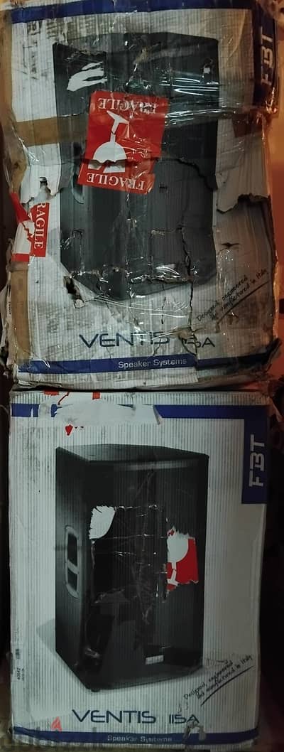 سماعتين إيطالي بور FBT VENTIS 115A جديدة زيرو في الكراتين