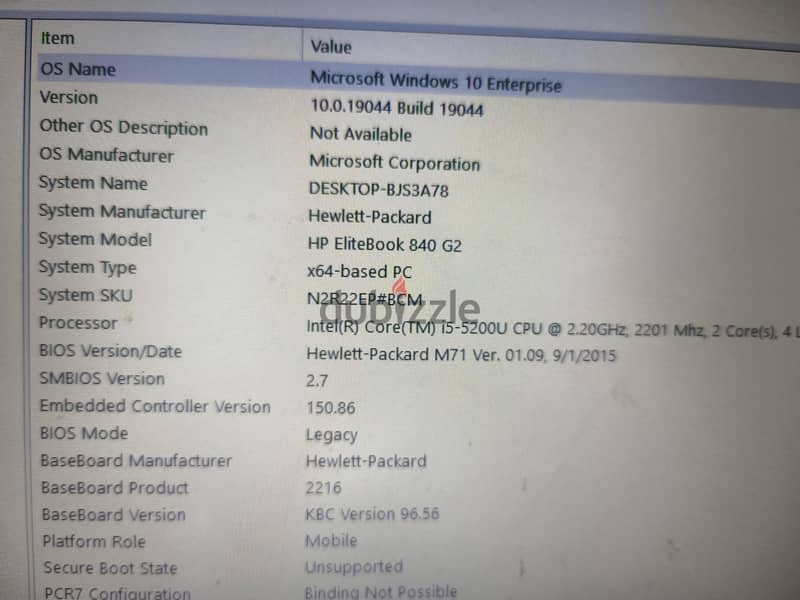 لاب توب HP elitebook 1