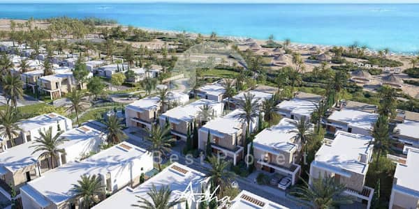 باقل سعر وبدون مقدم امتلك شاليه متشطب بالتكييفات للبيع  باطلالة علي البحر واللاجون بالتقسيط علي 10سنوات