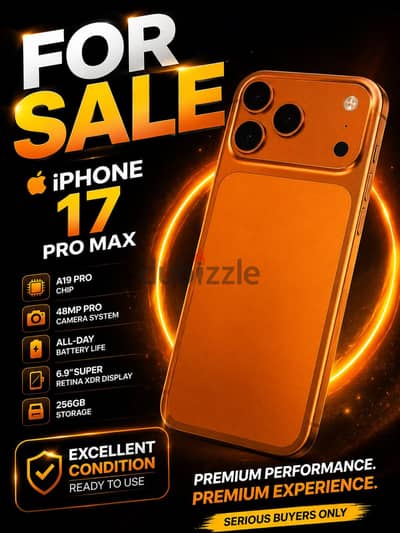 FOR SALE iPhone 17 Pro Max | Premium Condition