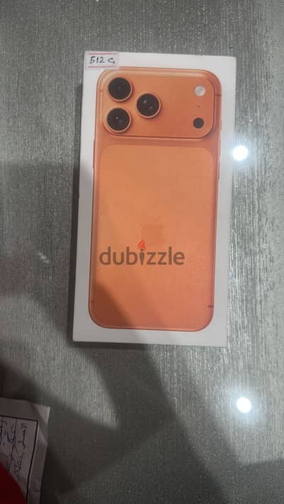 iPhone 17 pro max 512 storage orange