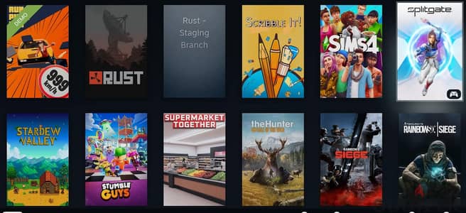 Steam account -(Rust + asseto corsa + r6s + stardew valley )
