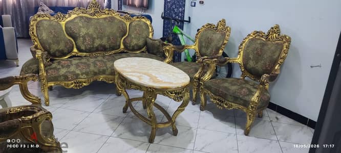 صالون مدهب ملاك  لعشاق الفخامة والكلاسيكية