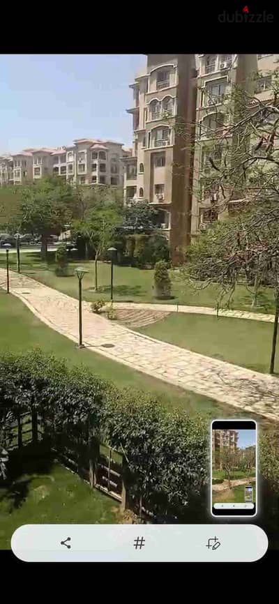 شقه لقطه للايجار 107م دور اول B3 فيو جاردن نضيفة بحالة اول سكن