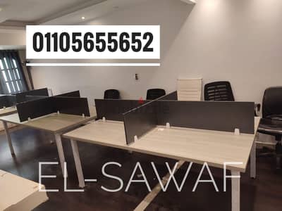 خلية عمل خشبmdfاسباني،مكاتب موظفين /Work Station/Partition/خليه عمل