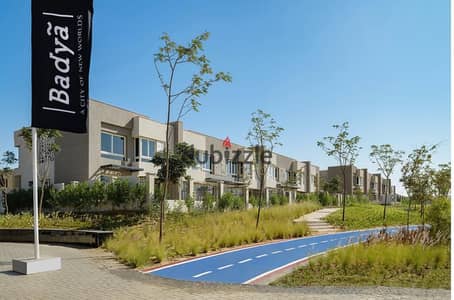 Immediate occupancy of a 220m² apartment with a garden in Badya Palm Hills compound, 6th of October.