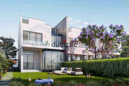 Twin House Villa for Sale (Building Area 402 sq m + Garden 209 sq m) Borg El Arab - Malaaz Compound