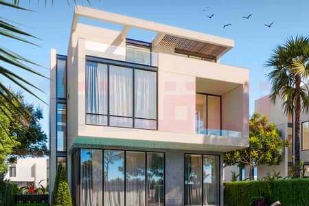 فيلا Twin House للبيع (مباني 402 م + الجاردن 159م) برج العرب - كومباوند Malaaz