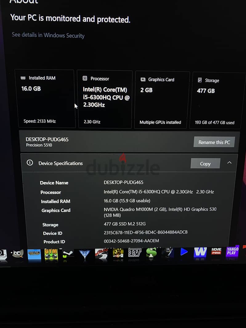 Dell precision 5510 3